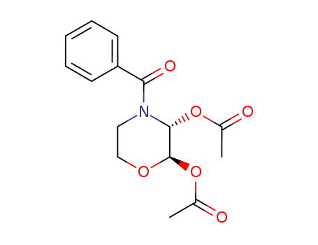 2,3-Morpholinediol, 4-benzoyl-, diacetate (ester), trans-