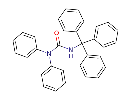 Molecular Structure of 14078-02-5 (N,N-Diphenyl-N'-trityl-harnstoff)
