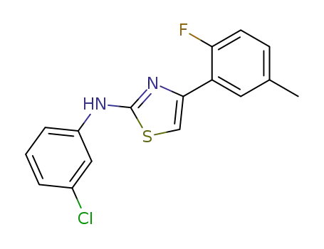 (3-chloro-phenyl)-[4-(2-fluoro-5-methyl-phenyl)-thiazol-2-yl]-amine
