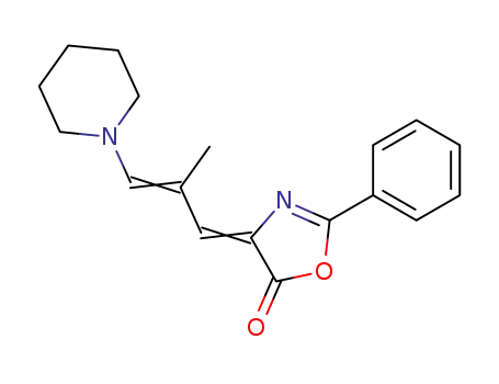4-(2-methyl-3-piperidin-1-yl-allylidene)-2-phenyl-4<i>H</i>-oxazol-5-one