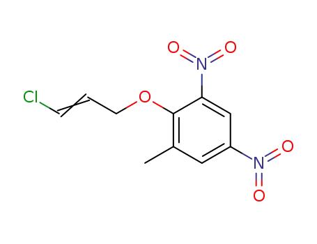 Molecular Structure of 29516-63-0 (2-((E)-3-Chloro-allyloxy)-1-methyl-3,5-dinitro-benzene)