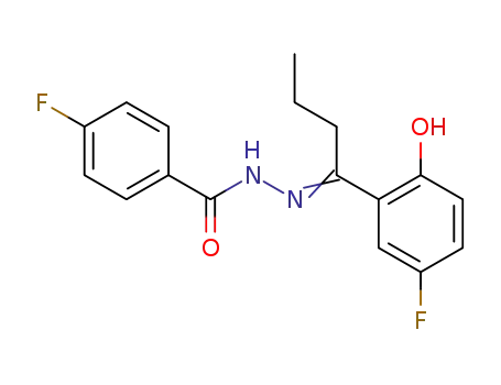 1-(4-Fluor-benzoylhydrazono)-1-(5-fluor-2-hydroxy-phenyl)-butan