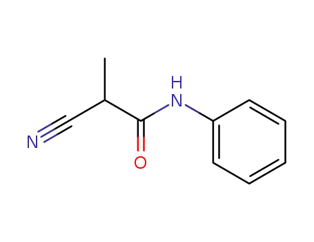Molecular Structure of 76646-62-3 (2-cyano-propionic acid anilide)
