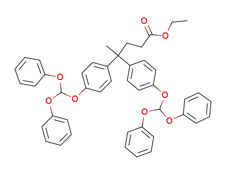 4,4-Bis-(4-diphenoxymethoxy-phenyl)-pentanoic acid ethyl ester