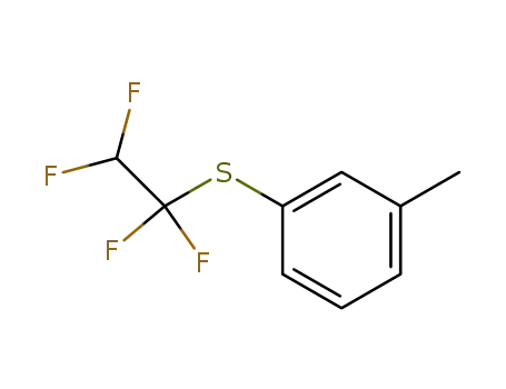 Molecular Structure of 1737-12-8 (3-(1,1,2,2-Tetrafluor-ethyl-mercapto)-toluol)