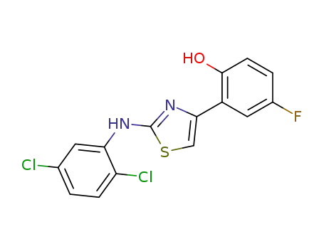 2-[2-(2,5-dichloro-anilino)-thiazol-4-yl]-4-fluoro-phenol