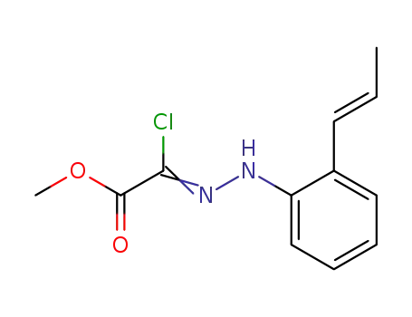 methyl chloroglyoxylate (o-trans-β-methylstyryl)hydrazone