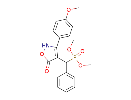 {[3-(4-methoxy-phenyl)-5-oxo-2,5-dihydro-isoxazol-4-yl]-phenyl-methyl}-phosphonic acid dimethyl ester