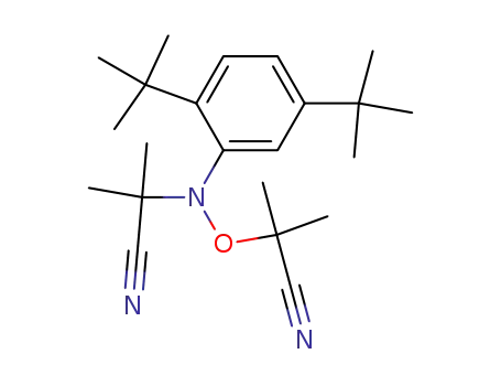 Bis-(1-cyan-1-methylethyl)-N-(2,5-di-tert.butylphenyl)-hydroxylamin