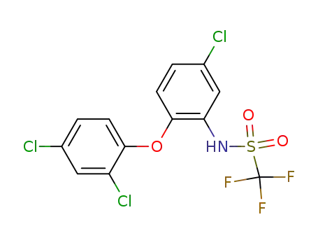 Methanesulfonamide,
N-[5-chloro-2-(2,4-dichlorophenoxy)phenyl]-1,1,1-trifluoro-