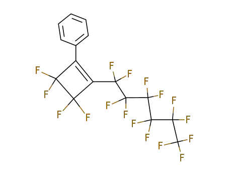 Molecular Structure of 55009-98-8 (1-Phenyl-2-perfluorhexyl-3.3.4.4-tetrafluorcyclobut-1-en)