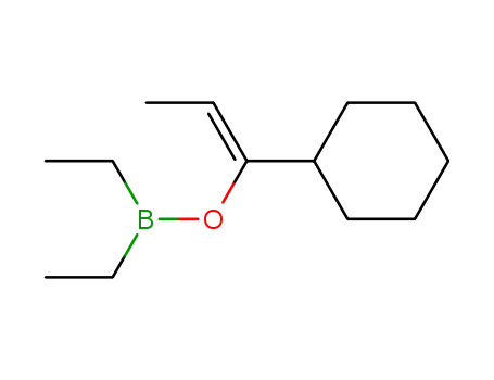 Molecular Structure of 57387-61-8 (Z-Diethyl-(1-cyclohexyl-1-propenyloxy)-boran)