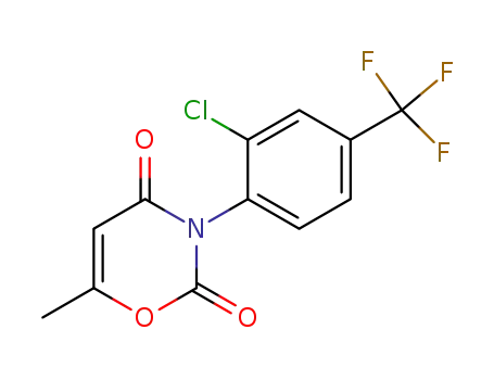 2H-1,3-Oxazine-2,4(3H)-dione,
3-[2-chloro-4-(trifluoromethyl)phenyl]-6-methyl-