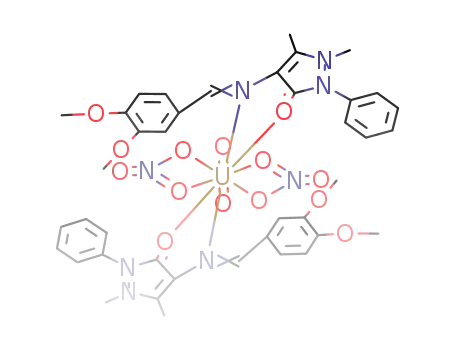 N<sub>4</sub>-(3,4-dimethoxybenzylidene)aminoantipyrine uranyl nitrate
