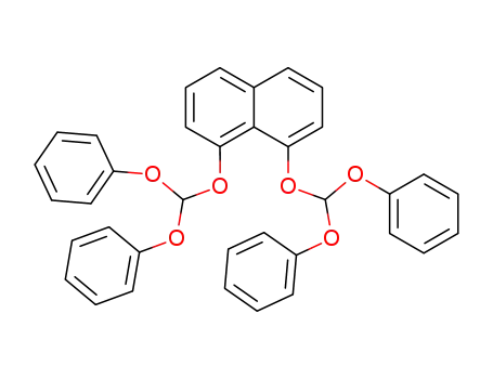 Molecular Structure of 64523-79-1 (Naphthalene, 1,8-bis(diphenoxymethoxy)-)