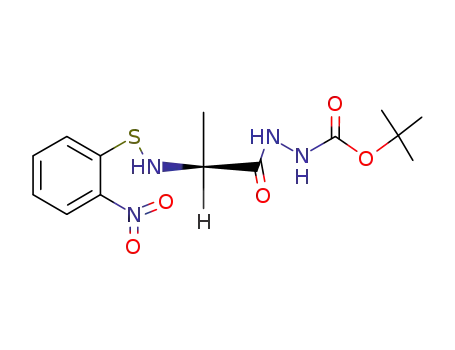 Molecular Structure of 20994-72-3 (N-(o-Nitro-phenylsulfenyl-L-alanyl)-N'-tert.-butyloxycarbonylhydrazin)