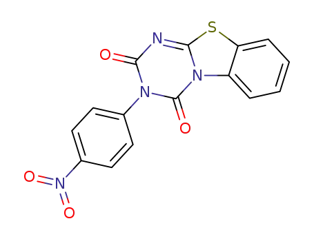 3-(4-nitro-phenyl)-benzo[4,5]thiazolo[3,2-<i>a</i>][1,3,5]triazine-2,4-dione