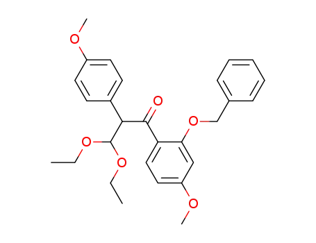 1-Propanone,
3,3-diethoxy-2-(4-methoxyphenyl)-1-[4-methoxy-2-(phenylmethoxy)phen
yl]-