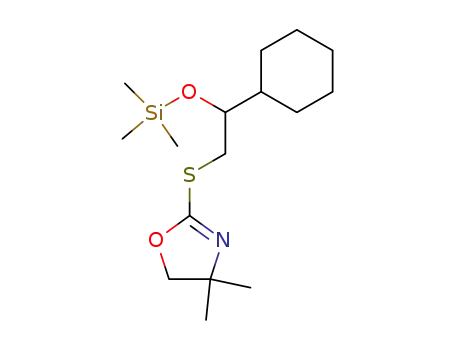 2-(2-cyclohexyl-2-trimethylsilanyloxy-ethylsulfanyl)-4,4-dimethyl-4,5-dihydro-oxazole