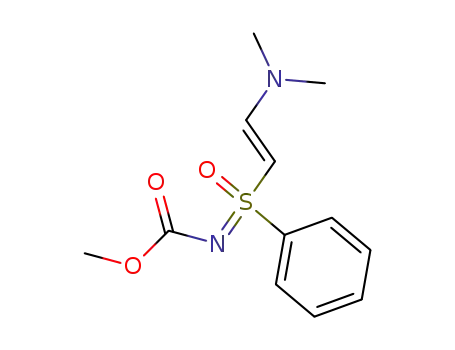 Ethenamine,
2-[N-(methoxycarbonyl)-S-phenylsulfonimidoyl]-N,N-dimethyl-