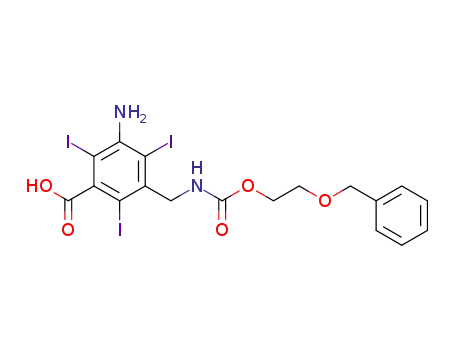 3-Amino-5-[(2-benzyloxy-ethoxycarbonylamino)-methyl]-2,4,6-triiodo-benzoic acid