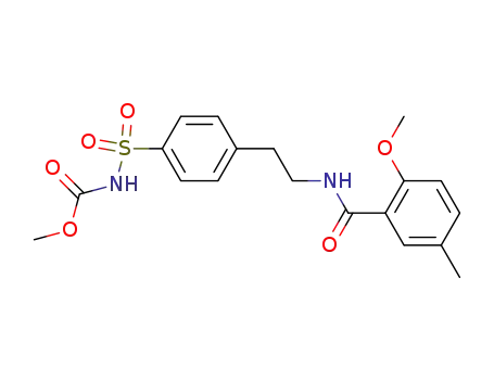 Carbamic acid,
[[4-[2-[(2-methoxy-5-methylbenzoyl)amino]ethyl]phenyl]sulfonyl]-, methyl
ester