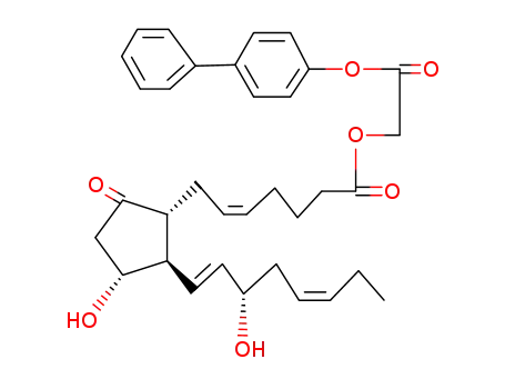 (Z)-7-[(1R,2R,3R)-3-Hydroxy-2-((1E,5Z)-(S)-3-hydroxy-octa-1,5-dienyl)-5-oxo-cyclopentyl]-hept-5-enoic acid biphenyl-4-yloxycarbonylmethyl ester