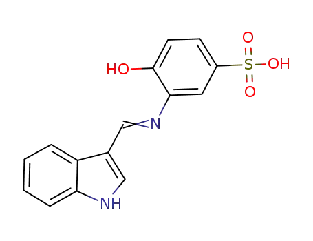 2-[(1H-indol-3-ylmethylene)-amino]phenol-1-sulfonic acid
