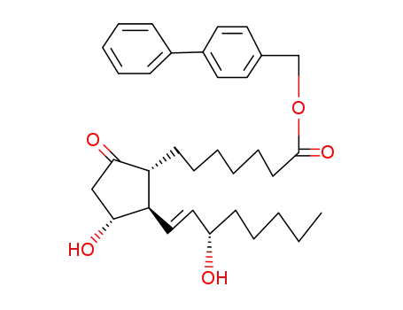 Molecular Structure of 55930-75-1 (Prostaglandin E<sup>(1)</sup>-p-phenylbenzylester)