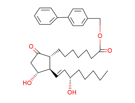 Prostaglandin E<sup>(1)</sup>-p-phenylbenzylester