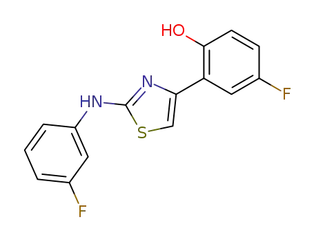 4-fluoro-2-[2-(3-fluoro-anilino)-thiazol-4-yl]-phenol