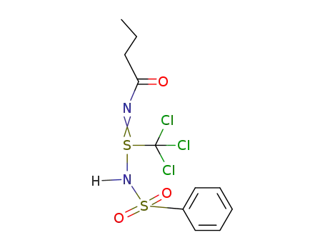 N-n-Butyryl-N'-phenylsulfonyltrichlormethansulfinamidin