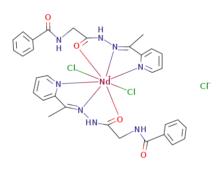 dichlorobis{2-acetylpyridine(N-benzoyl)glycyl hydrazone}Nd(III) chloride
