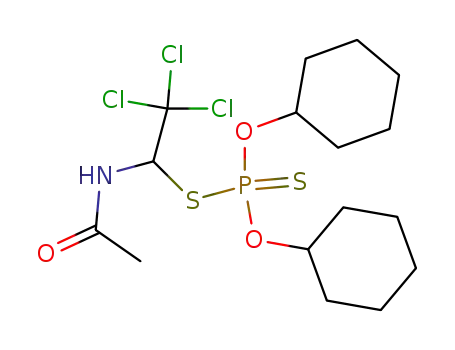 Dithiophosphoric acid S-(1-acetylamino-2,2,2-trichloro-ethyl) ester O,O'-dicyclohexyl ester