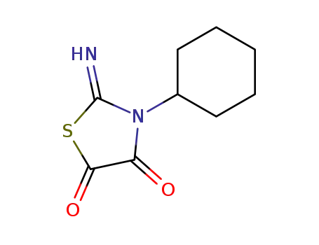 Molecular Structure of 3621-74-7 (3-cyclohexyl-2-imino-thiazolidine-4,5-dione)