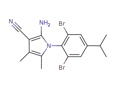 2-Amino-4,5-dimethyl-1-(2,6-dibromo-4-isopropylphenyl) pyrrole-3-carbonitrile