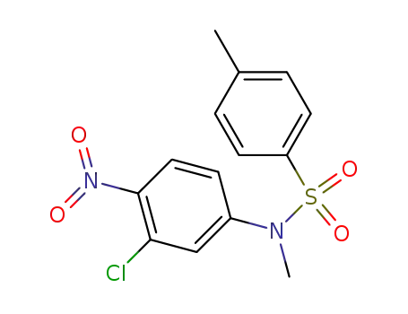 Molecular Structure of 60498-64-8 (Benzenesulfonamide, N-(3-chloro-4-nitrophenyl)-N,4-dimethyl-)