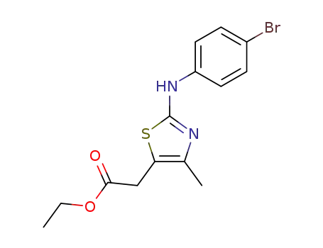 [2-(4-bromo-anilino)-4-methyl-thiazol-5-yl]-acetic acid ethyl ester