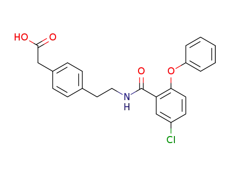 4-[2-(5-chloro-2-phenoxybenzamido)-ethyl]-phenylacetic acid