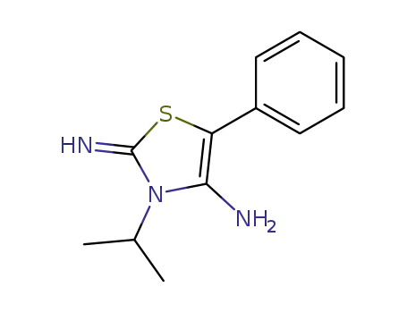 4-amino-3-isopropyl-5-phenyl-3<i>H</i>-thiazol-2-ylideneamine