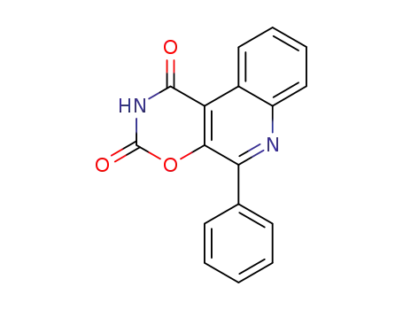 Molecular Structure of 63330-60-9 (1H-[1,3]Oxazino[6,5-c]quinoline-1,3(2H)-dione, 5-phenyl-)
