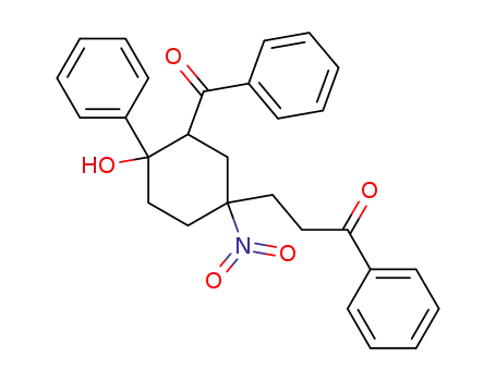 1-Phenyl-2-benzoyl-4-(2'-benzoylethyl)-4-nitro-cyclohexanol-<sup>(1)</sup>