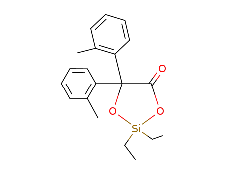2,2-diethyl-5,5-di-<i>o</i>-tolyl-[1,3,2]dioxasilolan-4-one