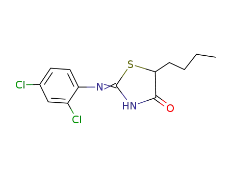 5-butyl-2-(2,4-dichloro-anilino)-thiazol-4-one