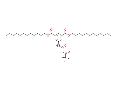 5-(4,4-Dimethyl-3-oxo-pentanoylamino)-isophthalic acid didodecyl ester