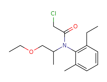 Molecular Structure of 51218-75-8 (Acetamide,
2-chloro-N-(2-ethoxy-1-methylethyl)-N-(2-ethyl-6-methylphenyl)-)