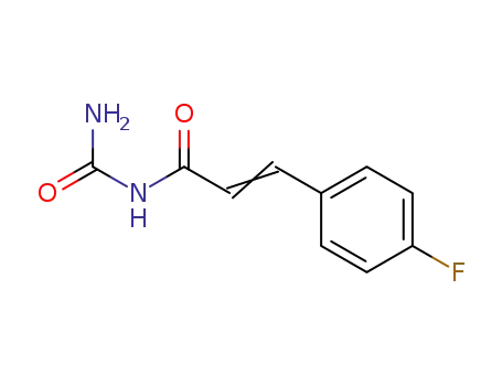 Molecular Structure of 62879-63-4 (2-Propenamide, N-(aminocarbonyl)-3-(4-fluorophenyl)-)