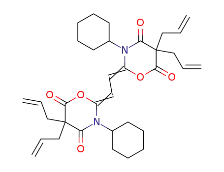 2H-1,3-Oxazine-4,6(3H,5H)-dione, 5,5-di-2-propenyl-2,2'-(1,2-ethanediylidene)bis(3-cyclohexyl-