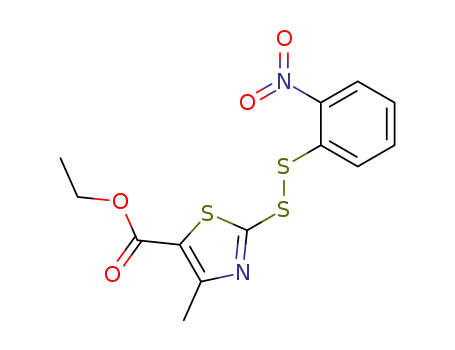 4-methyl-2-(2-nitro-phenyldisulfanyl)-thiazole-5-carboxylic acid ethyl ester