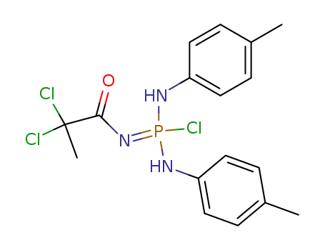 Molecular Structure of 35232-05-4 (Phosphorodiamidimidic chloride,
N-(2,2-dichloro-1-oxopropyl)-N',N''-bis(4-methylphenyl)-)